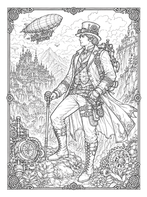 Steampunk Worlds preview page 8